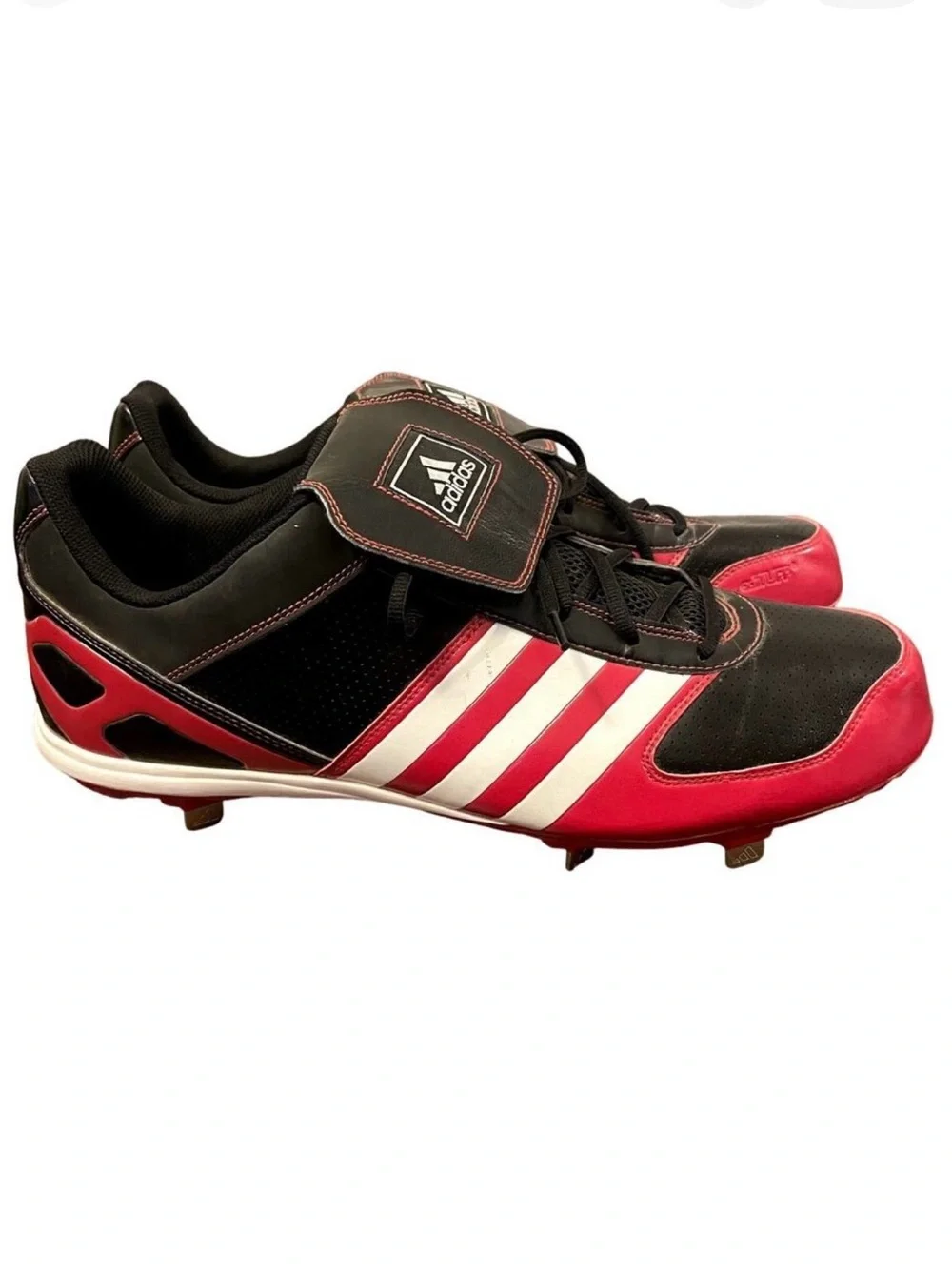 Adidas Baseball Cleats Black and Red Size Men's 15